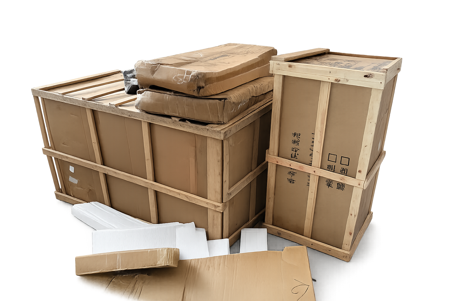 Shipping crate and pallet disposal